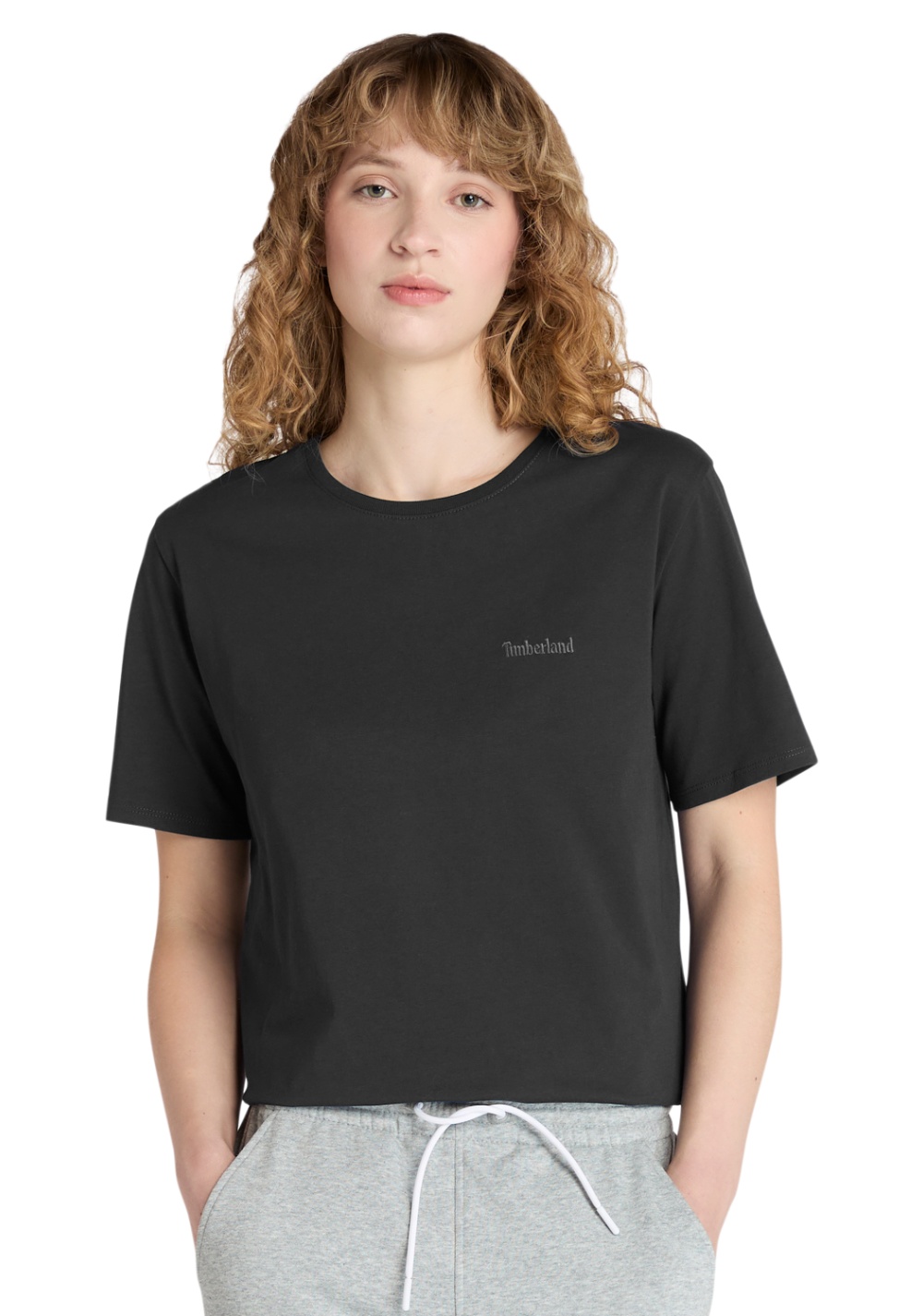 Camiseta Manga Corta con Logo Bordado Timberland