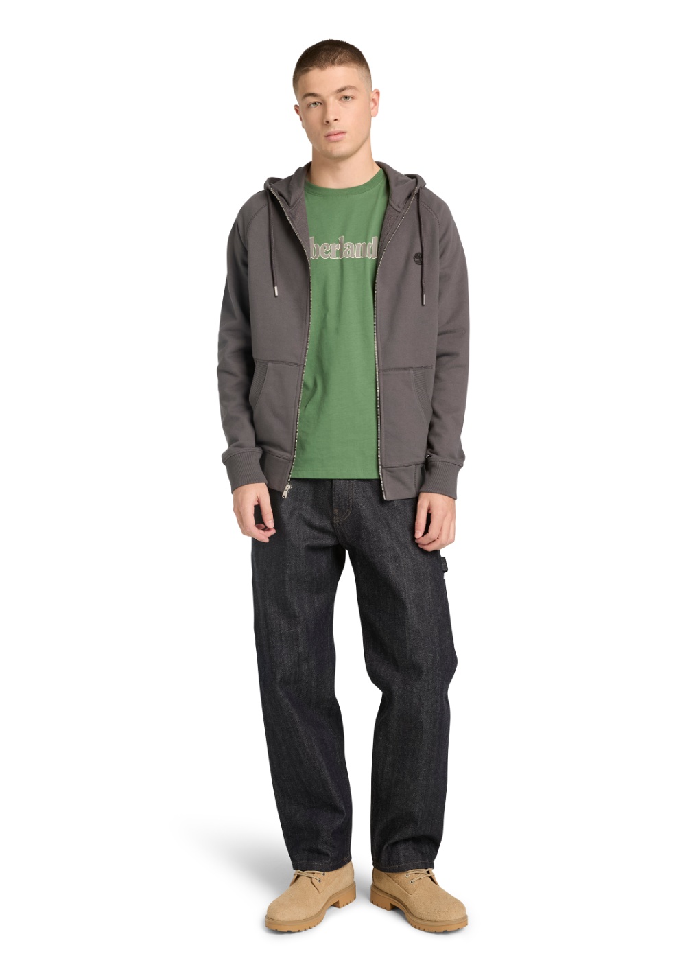 Camiseta Manga Corta con Logo Lineal Timberland