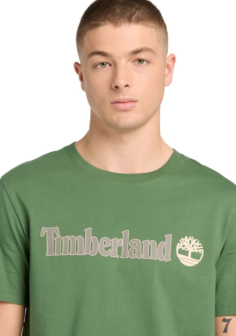 Camiseta Manga Corta con Logo Lineal Timberland