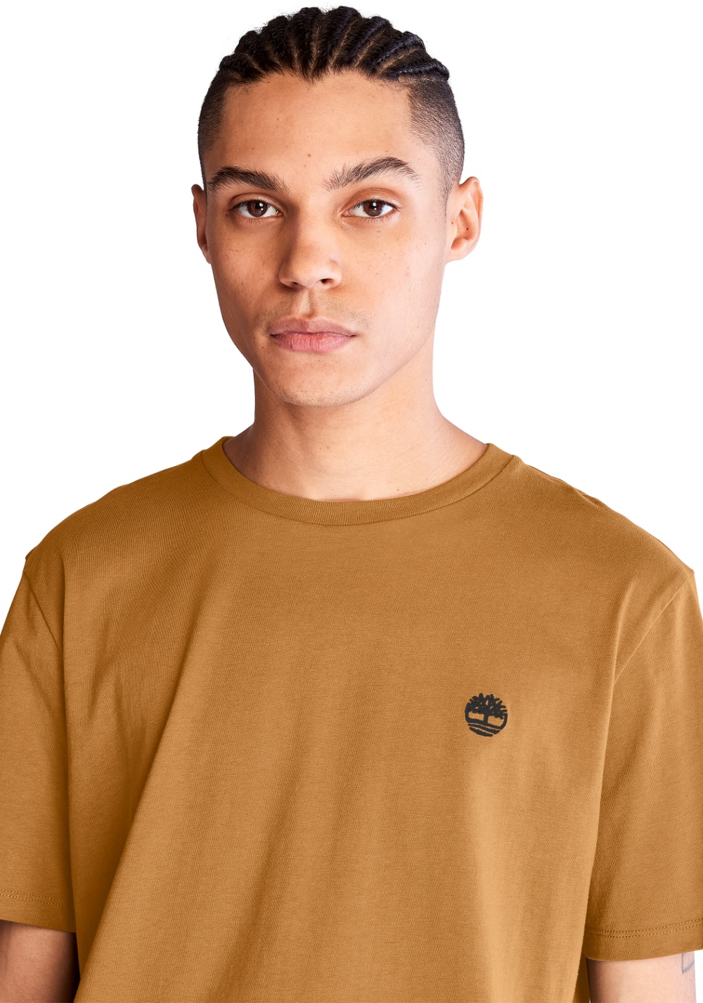Camiseta Manga Corta con Logo en el Pecho Corte Ajustado Timberland