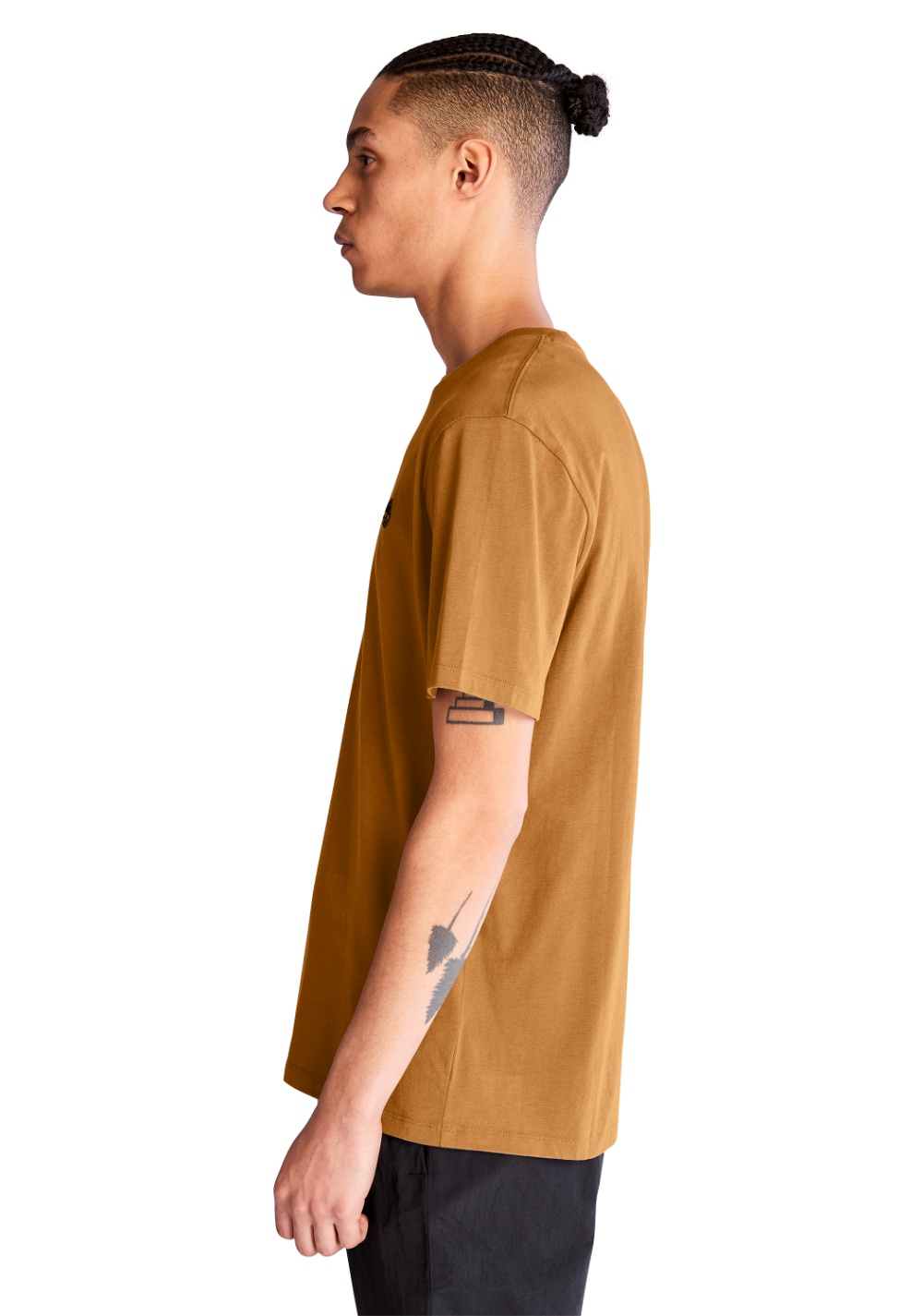 Camiseta Manga Corta con Logo en el Pecho Corte Ajustado Timberland