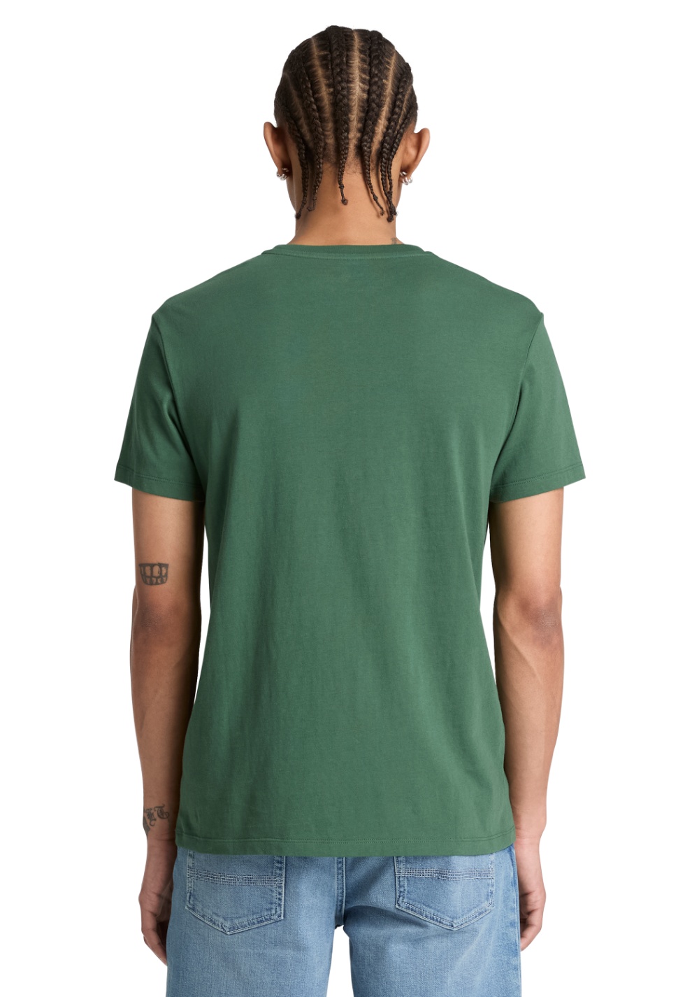 Camiseta Manga Corta con Logo en el Pecho Corte Ajustado Timberland