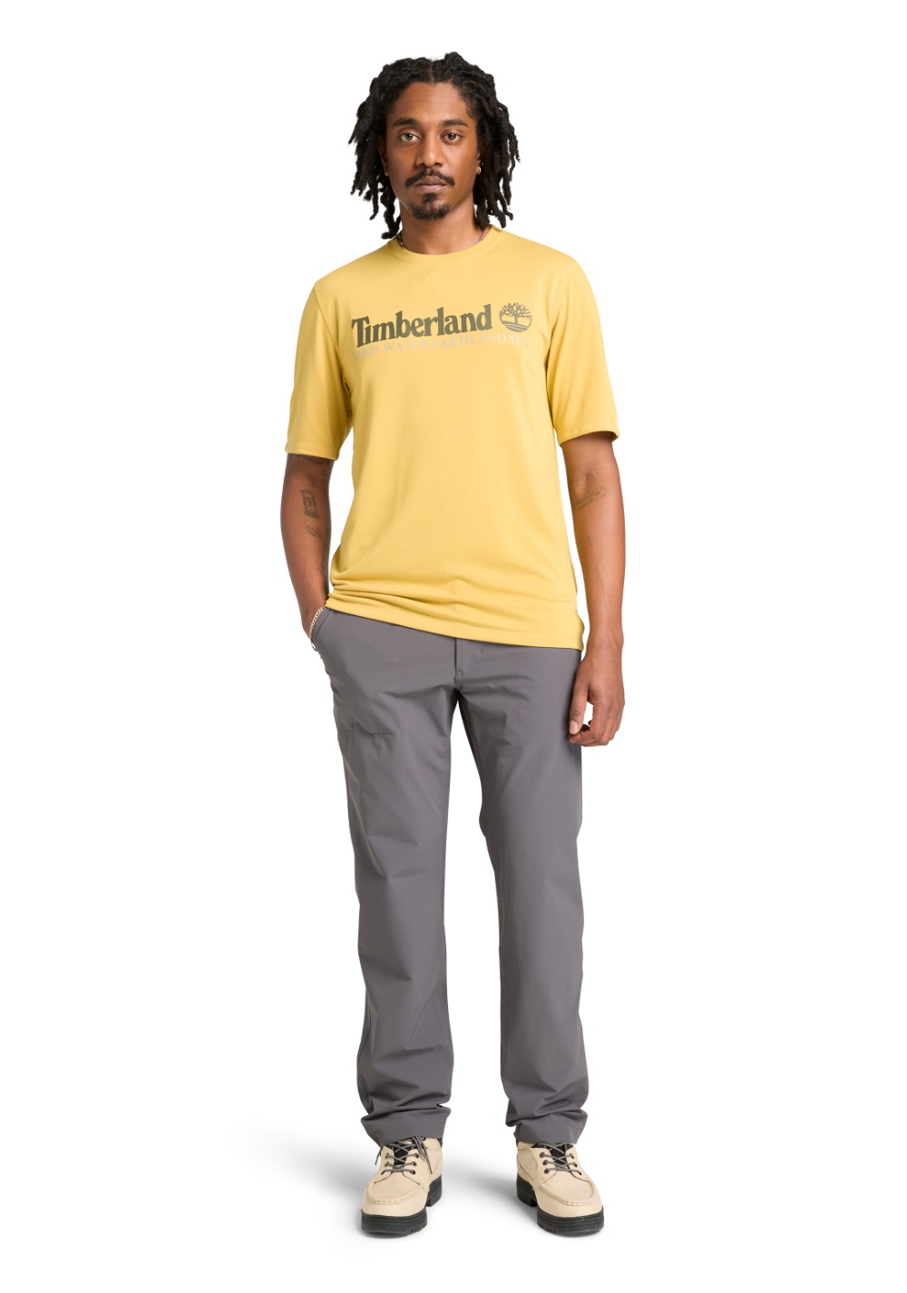 Camiseta Manga Corta con Protección Uv y Logo Timberland