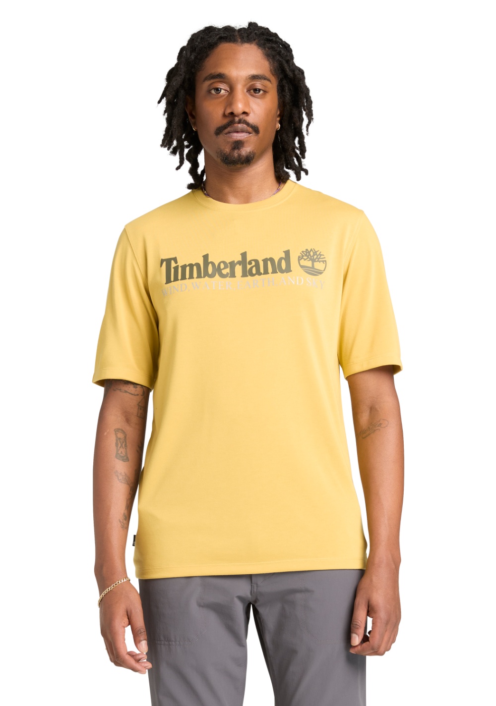 Camiseta Manga Corta con Protección Uv y Logo Timberland