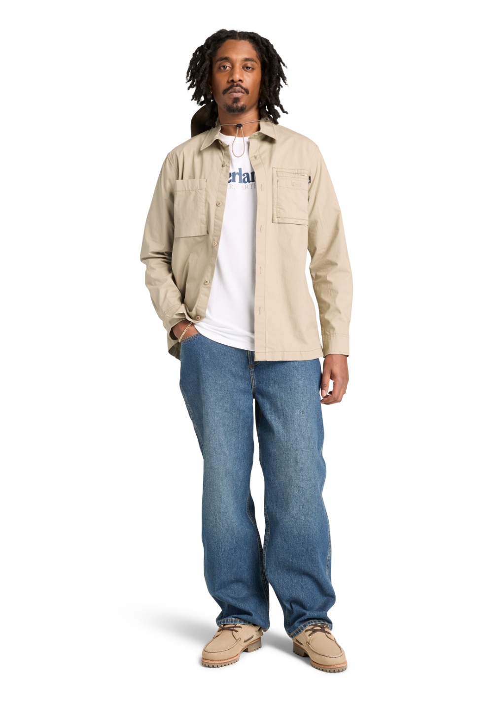 Camiseta Manga Corta con Protección Uv y Logo Timberland