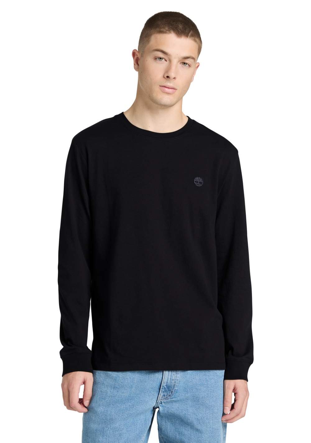 Camiseta Manga Larga con Logo en el Pecho Corte Regular Timberland