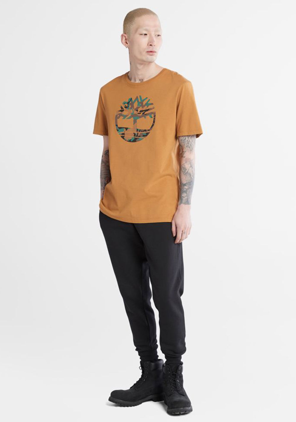 Franela Ss Camo Tree Tee Timberland 5