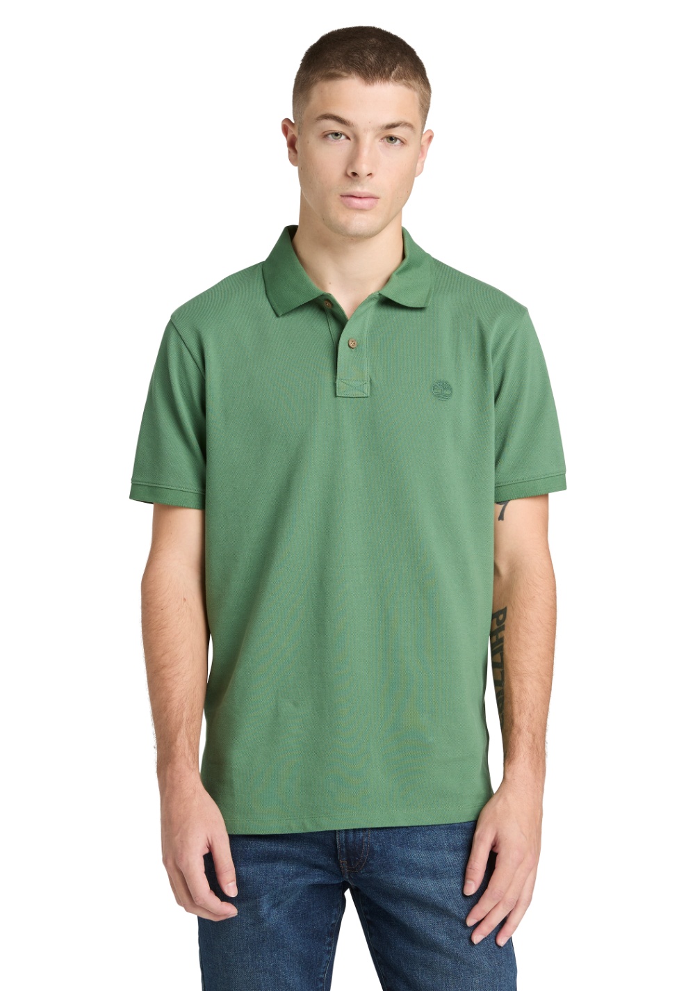 Polo Manga Corta con Logo en el Pecho Corte Regular Timberland