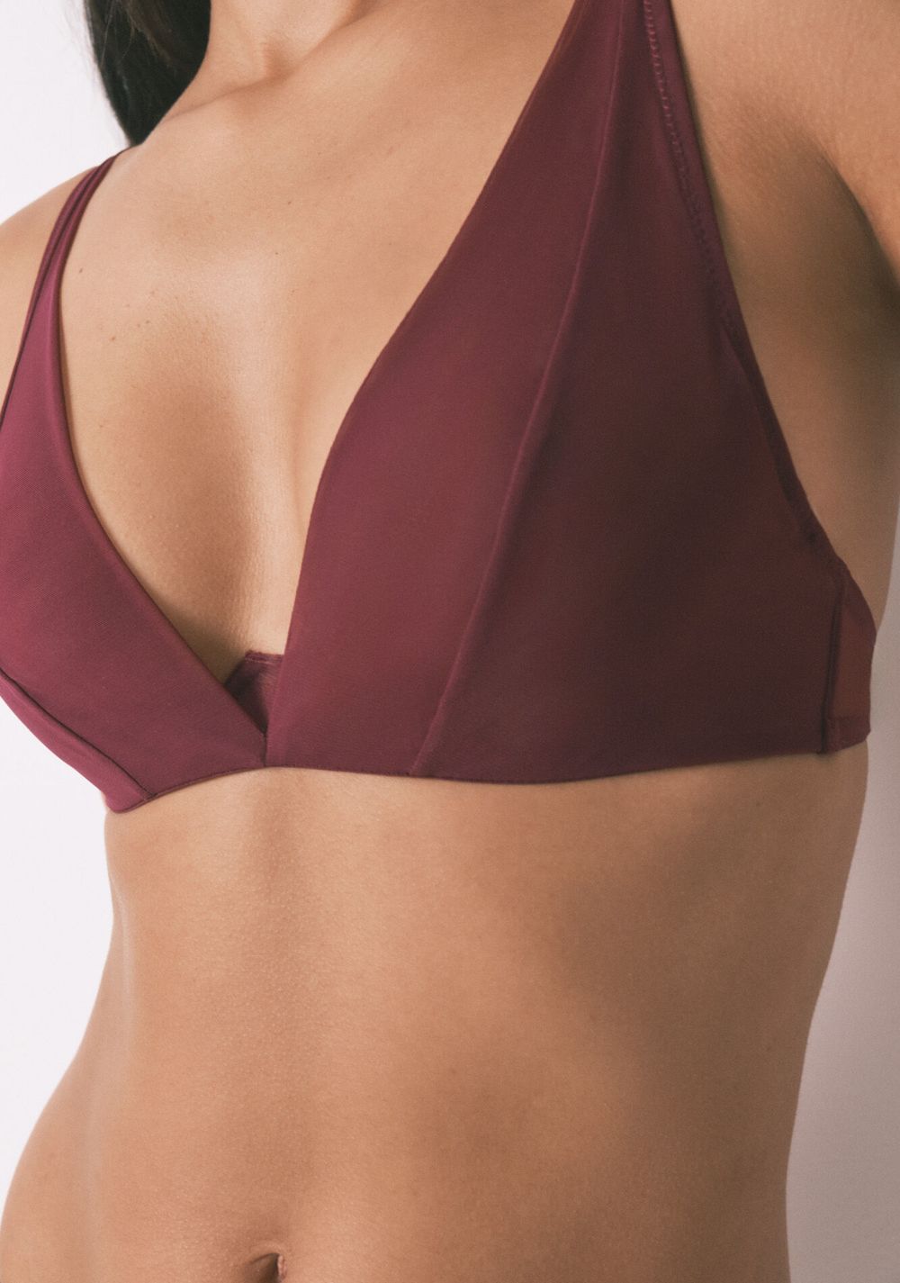 Brasier Cuello Halter de Tul con Cierre Especial Women Secret