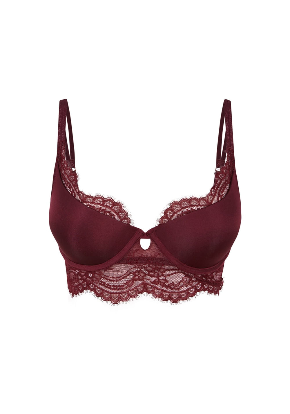 Brasier Push Up Encaje Vino Women Secret
