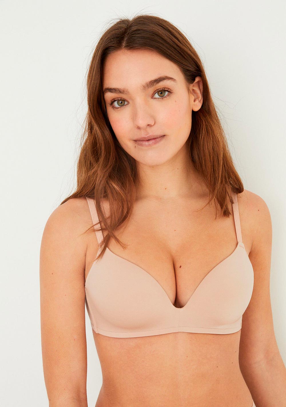 Brasier Triangular Push Up Women Secret para Mujer Beige - Vista 4