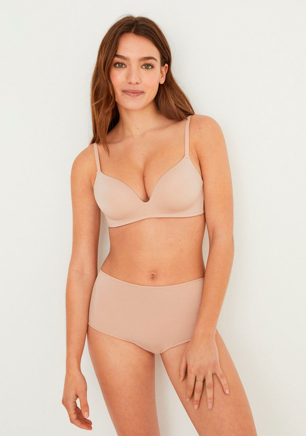 Brasier Triangular Push Up Women Secret para Mujer Beige