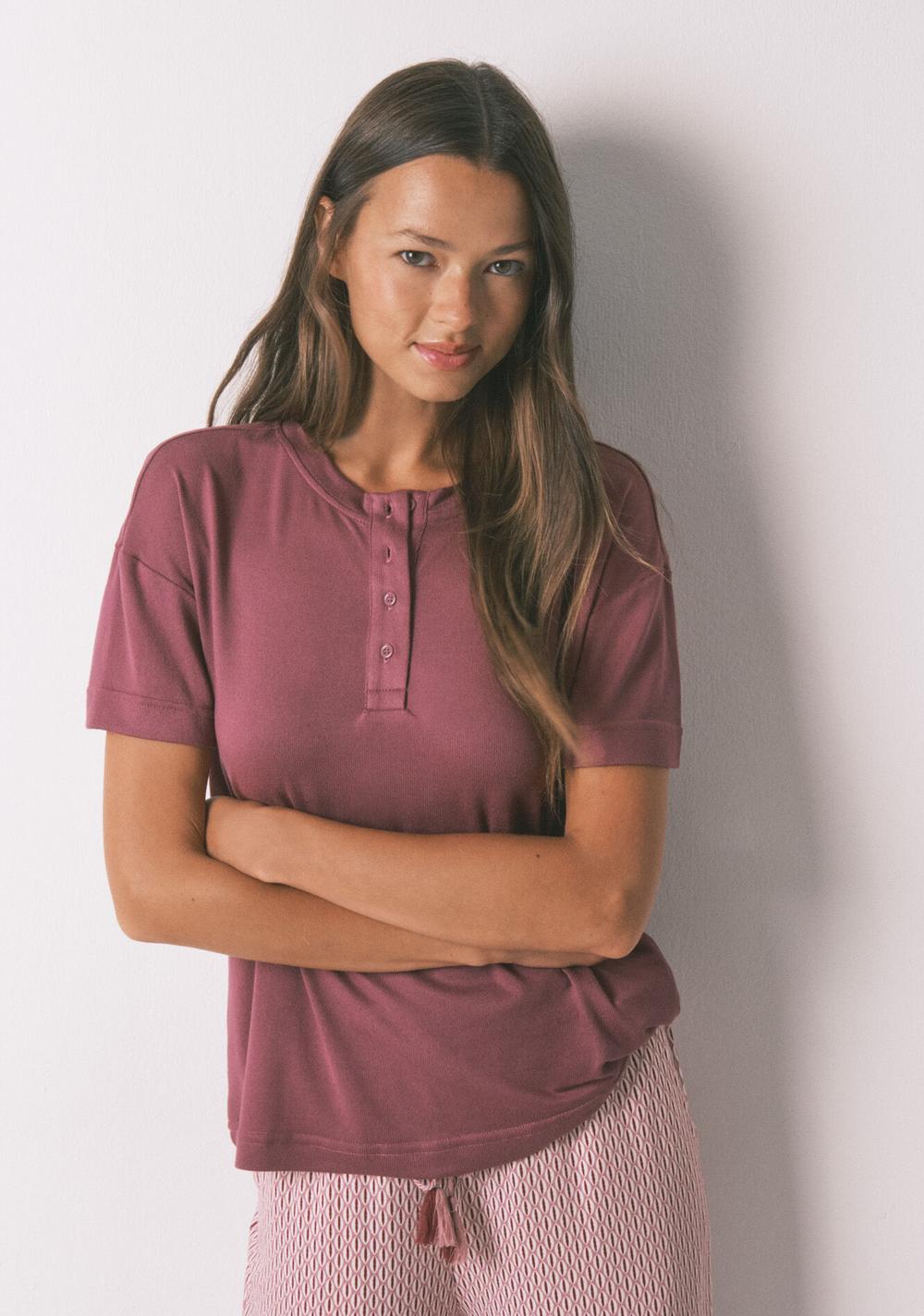 Camiseta Holgado de Manga Corta Women Secret