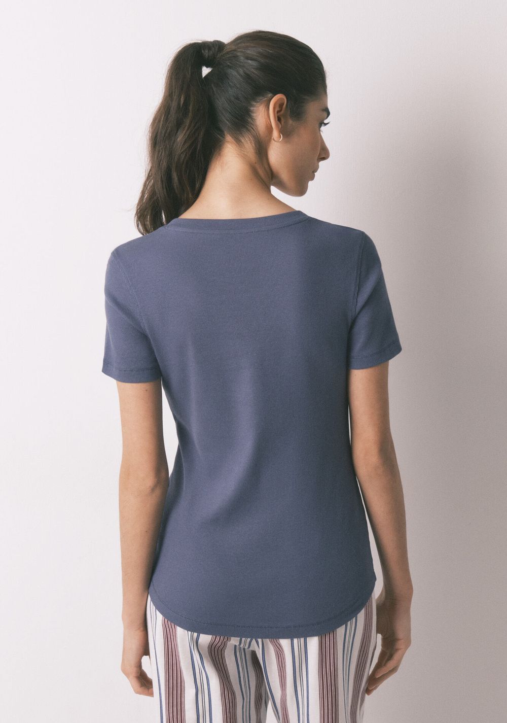 Camiseta Manga Corta Acanalada Women Secret