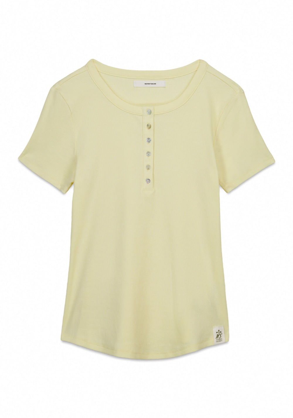 Camiseta Manga Corta Amarilla Women Secret
