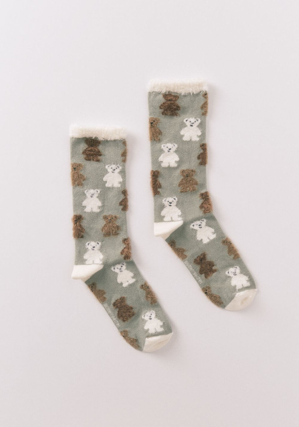 Medias Largas con Estampado de Oso con Textura de Pelo Women Secret