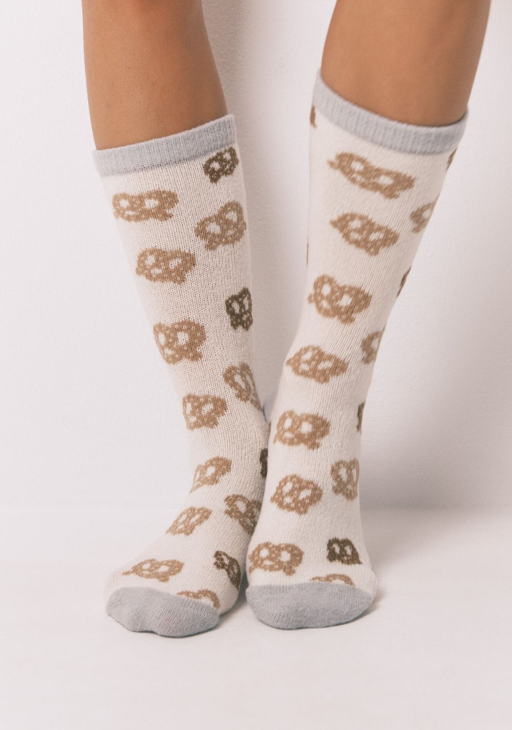 Medias Largas con Estampado de Pretzel Women Secret
