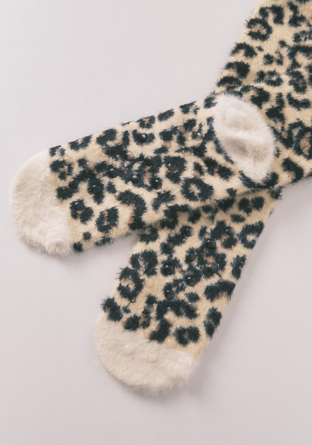 Medias Largas Pelo Print Leopardo Snoopy Women Secret