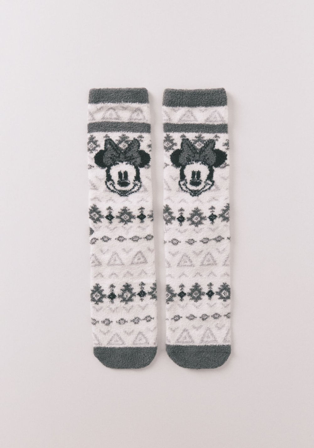 Medias Largas de Piel con Bordes Estampado de Minnie Mouse Women Secret