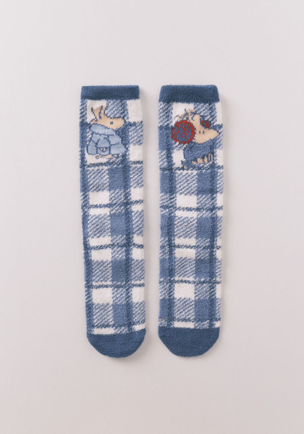 Medias Largas de Piel con Estampado de Cuadros de Snoopy Women Secret