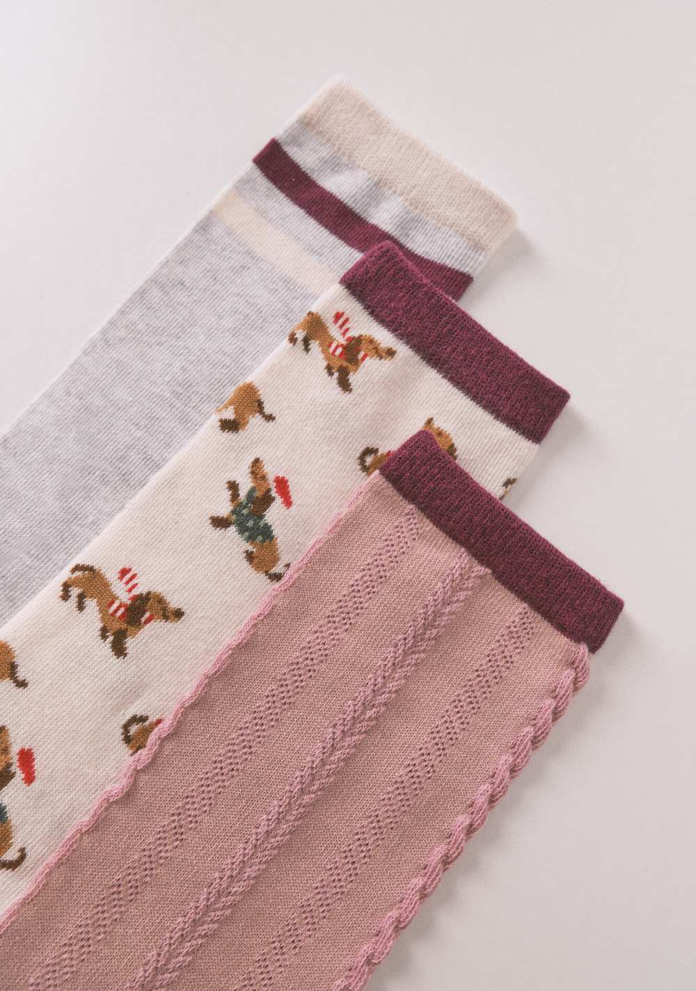 Pack de 3 Medias Largas con Perritos Salchicha Women Secret