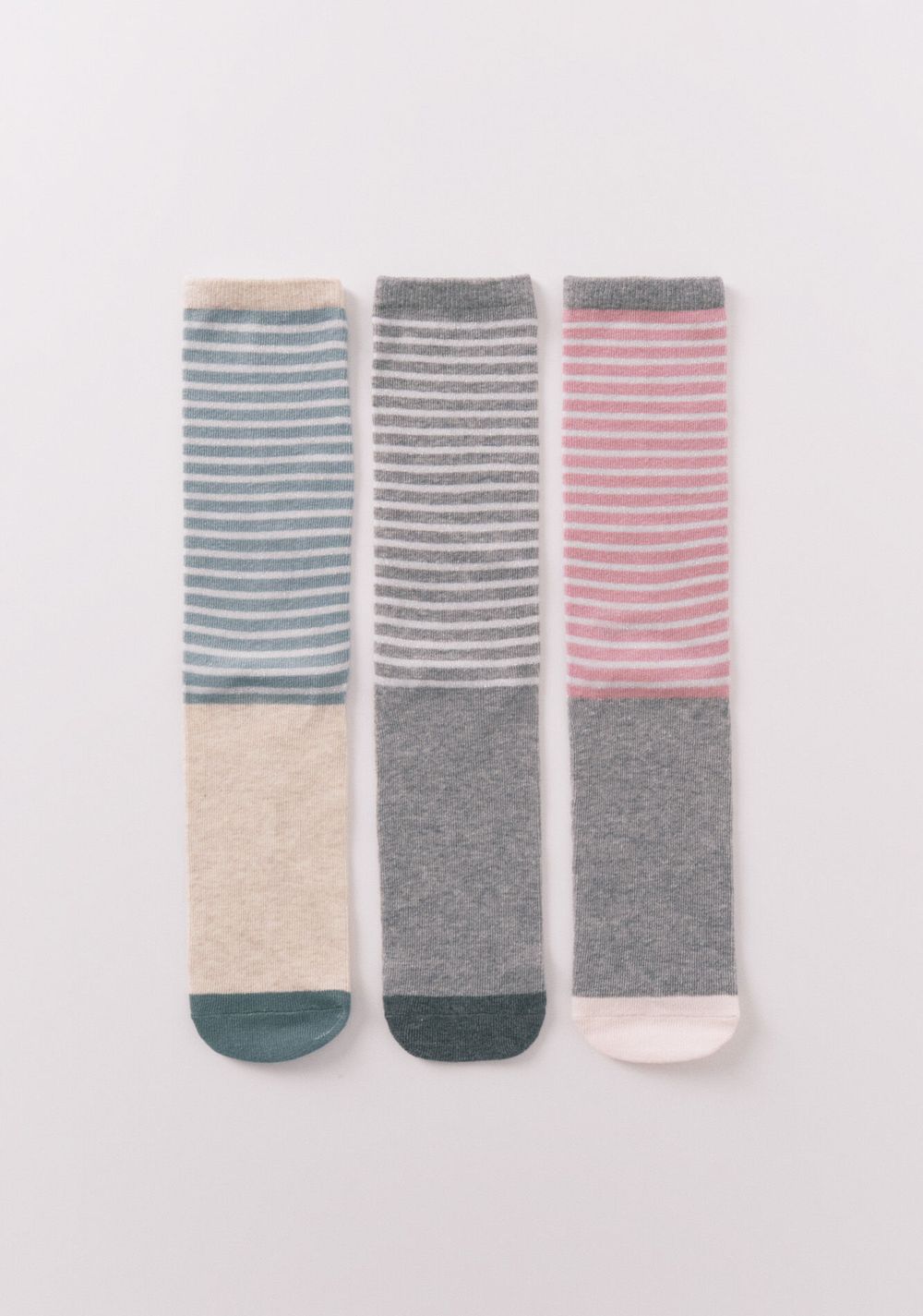 Pack de 3 Medias Largas de Rayas de Lurex Women Secret