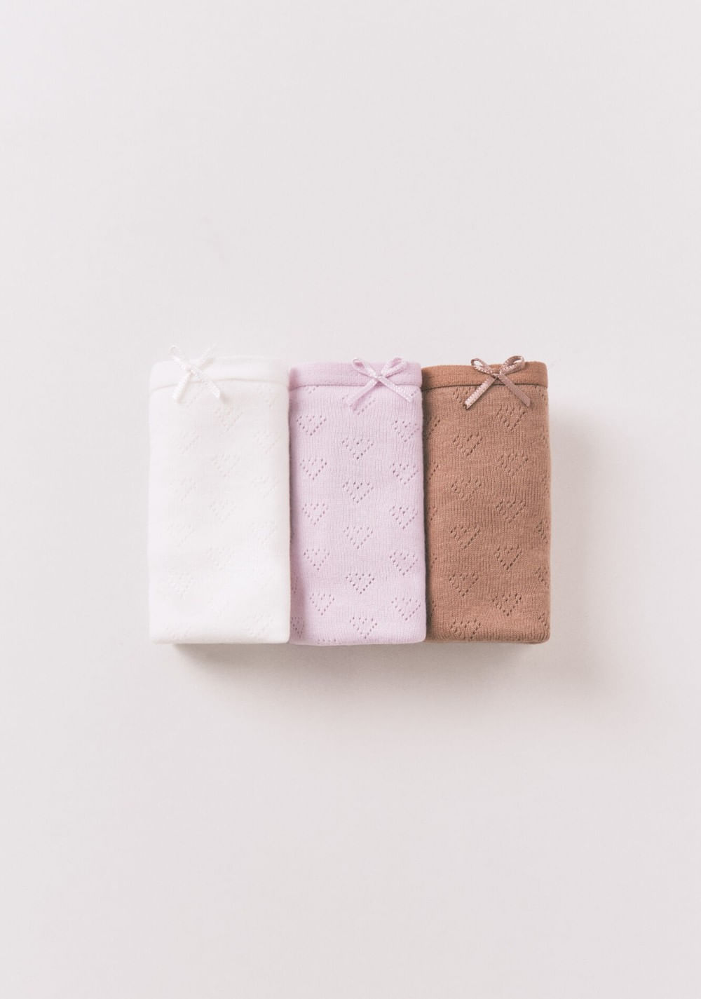 Pack de 3 Tangas Desagujado con Lazo Women Secret