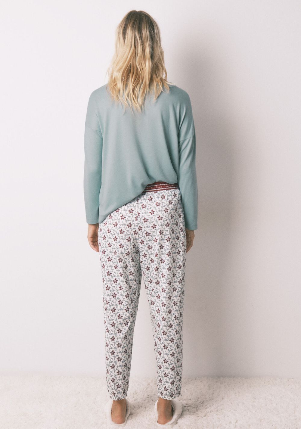 Pantalón Largo Estampado Flores Women Secret