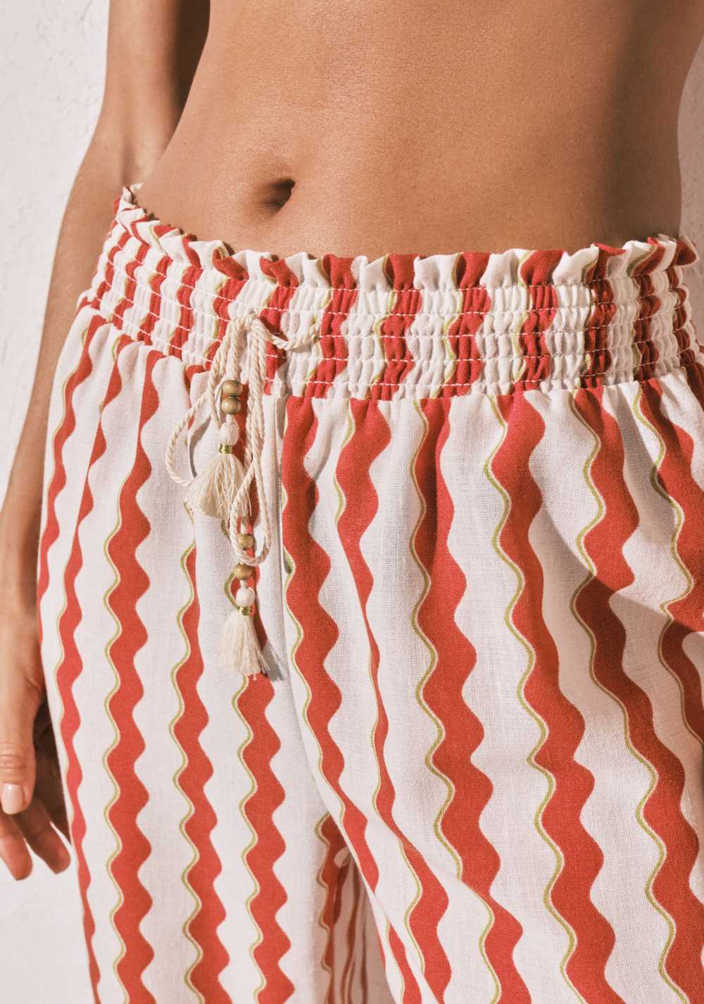 Pantalón Largo Estampado de Textura Women Secret