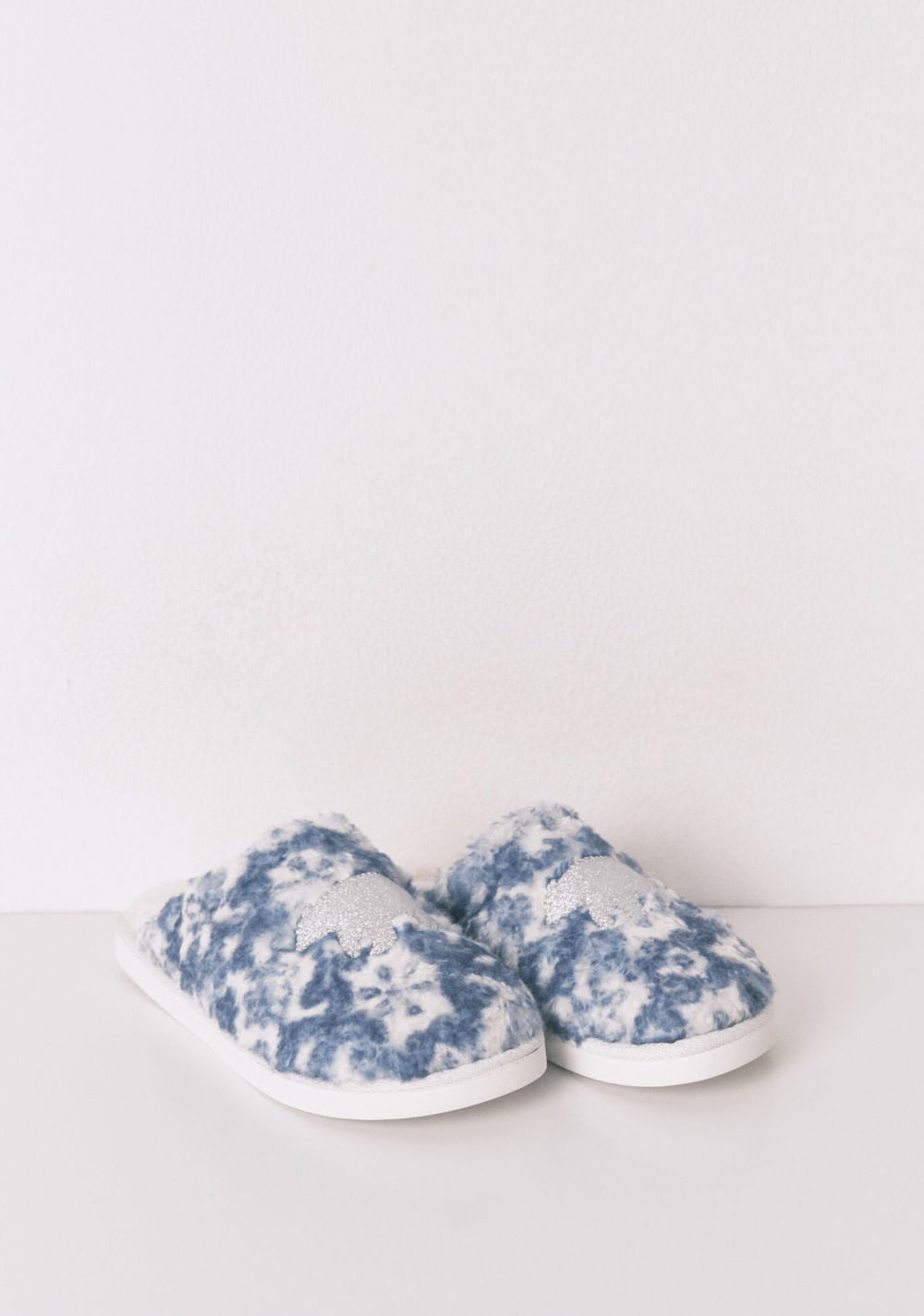 Pantuflas Borreguito Parche Oso Brillo Women Secret