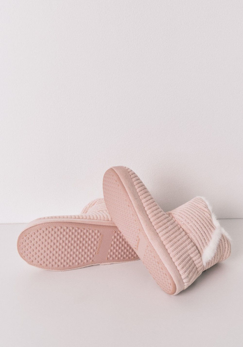 Pantuflas Bota Acanaladas de Lurex Women Secret