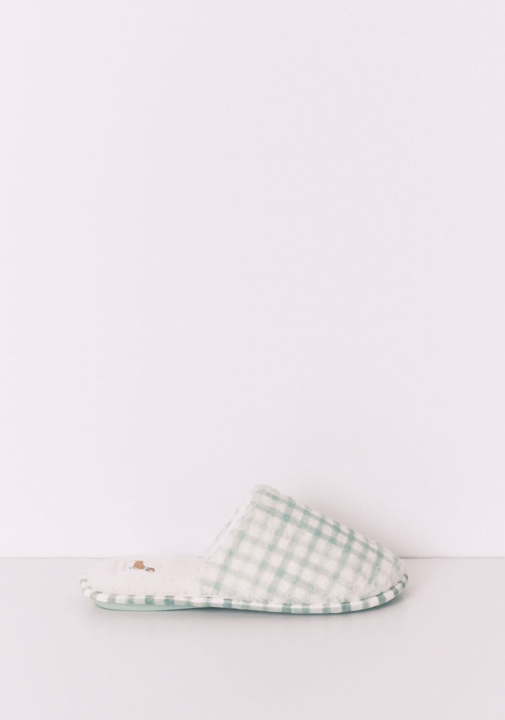 Pantuflas a Cuadros de Borreguito Women Secret