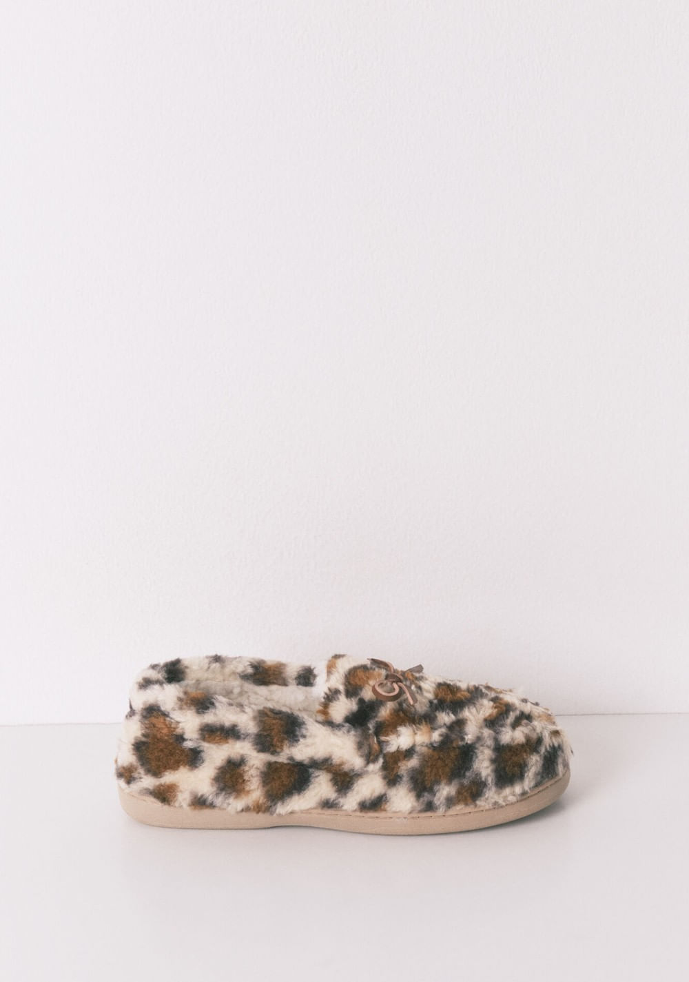 Pantuflas Mocasín Borreguito Animal Print Women Secret