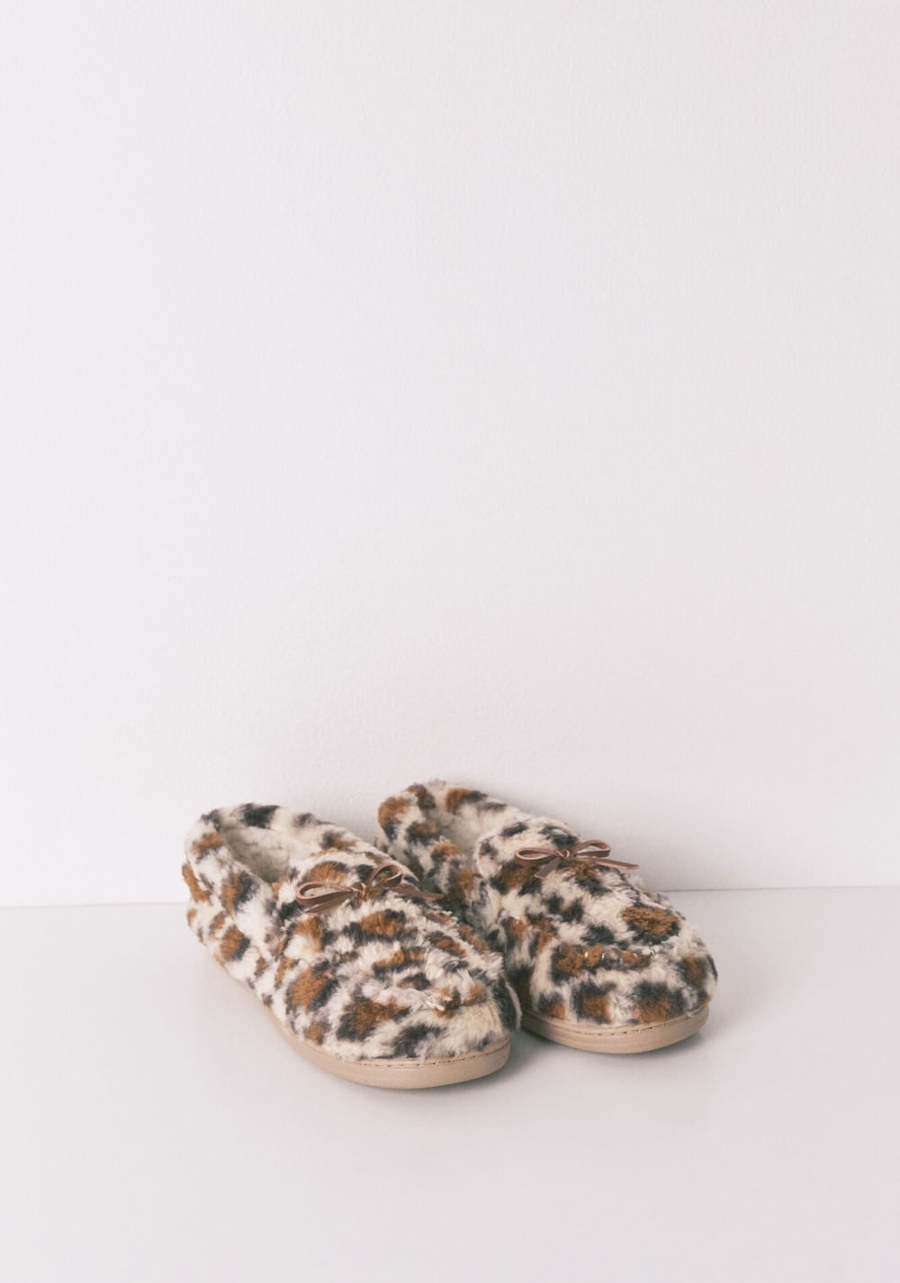 Pantuflas Mocasín Borreguito Animal Print Women Secret