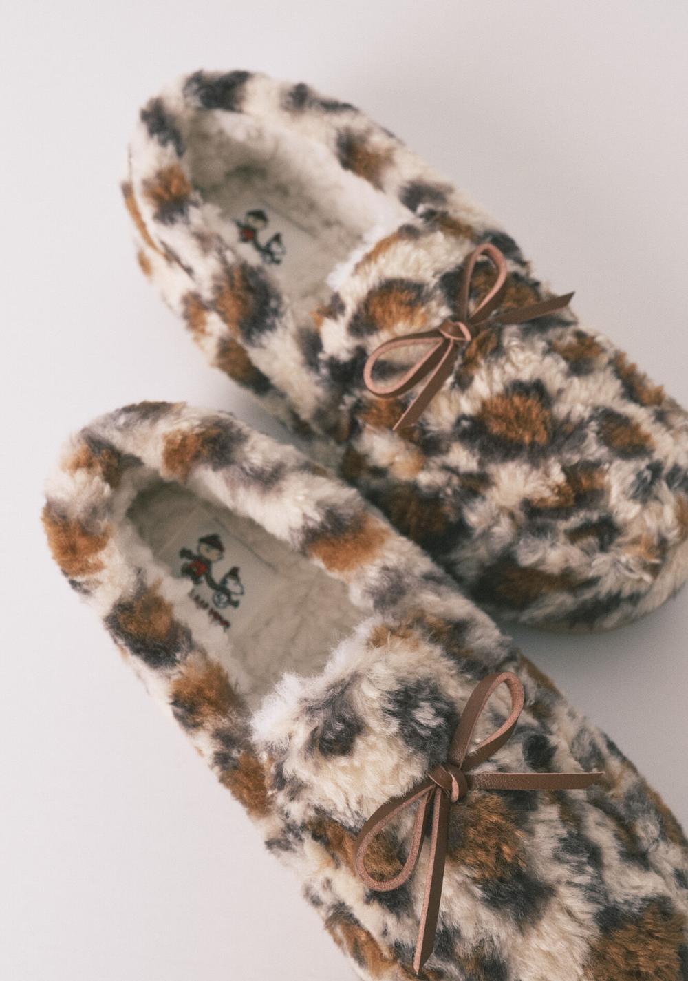 Pantuflas Mocasín Borreguito Animal Print Women Secret
