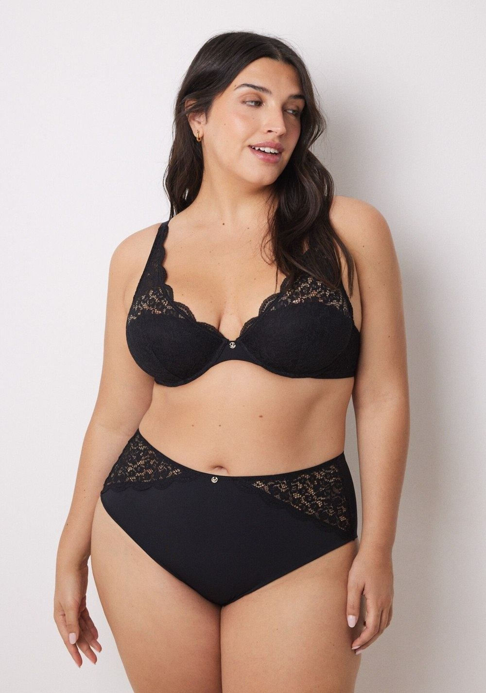 Panty Alta Microfibra y Encaje Women Secret