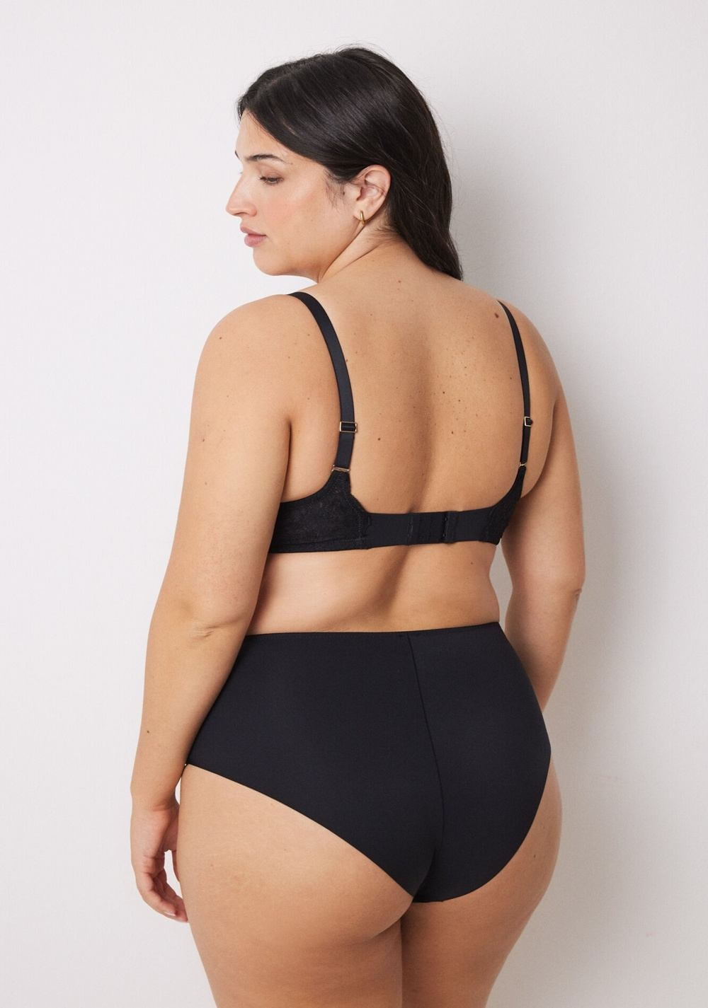 Panty Alta Microfibra y Encaje Women Secret