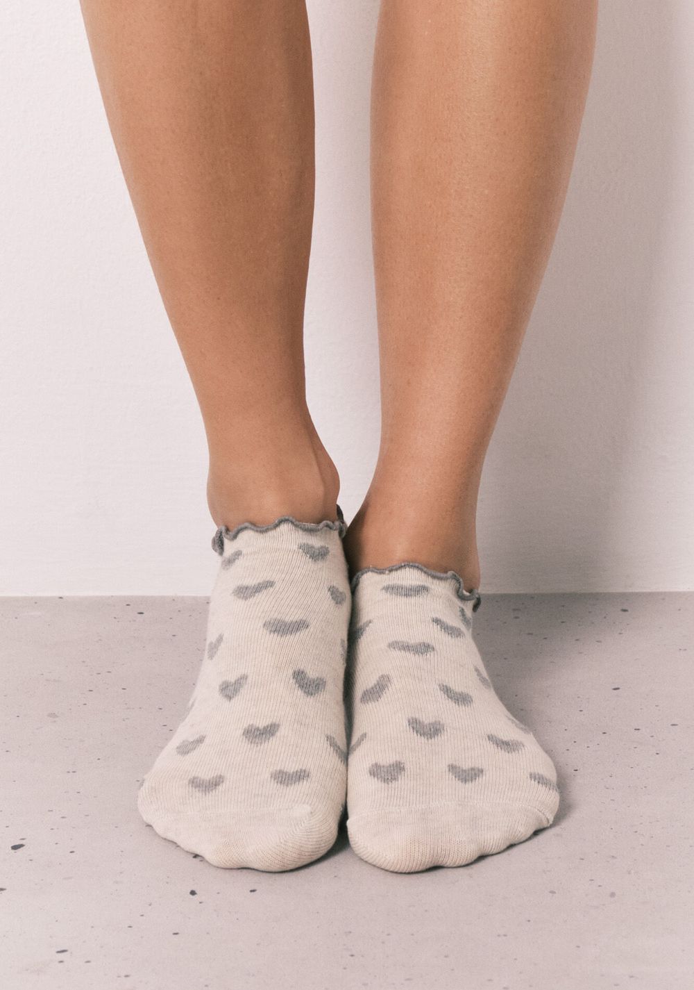 Paquete de 3 Medias Tobilleros Estampado de Corazones Women Secret