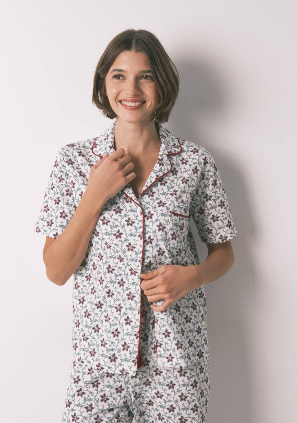 Pijama Camisero Estampado Flores Women Secret