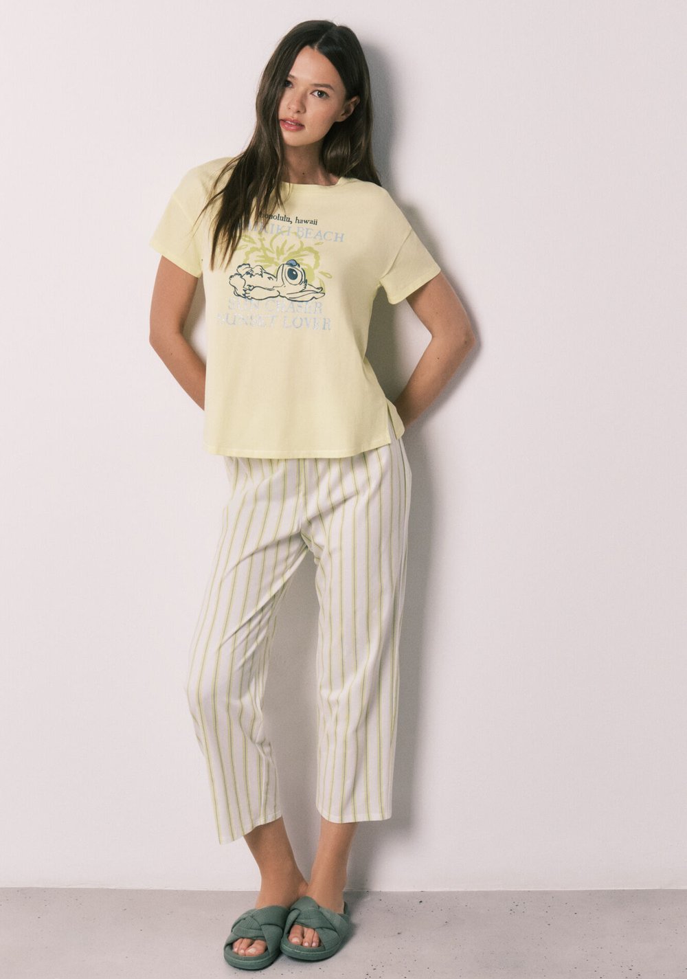 Pijama Capri de Manga Corta Stitch Women Secret