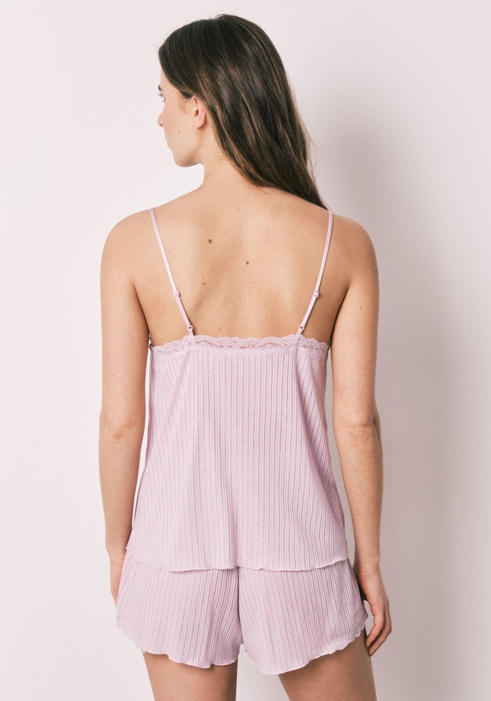 Pijama Corta Acanalada Tacto Suave Women Secret