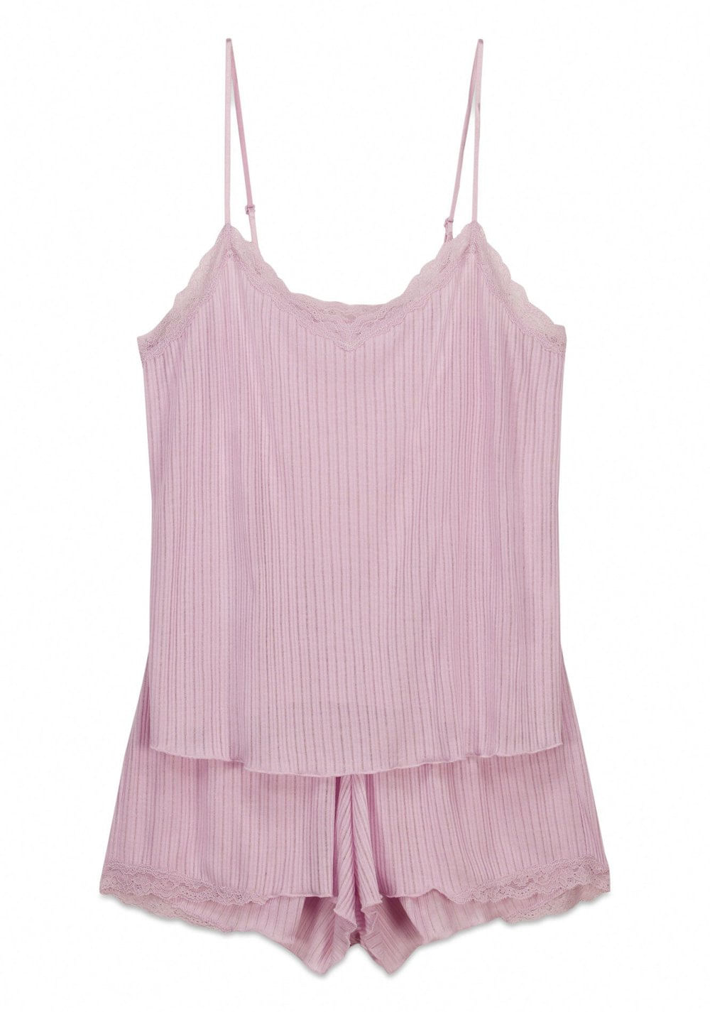 Pijama Corta Acanalada Tacto Suave Women Secret
