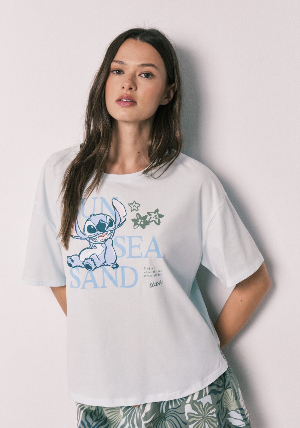 Pijama Corta Manga Stitch Women Secret