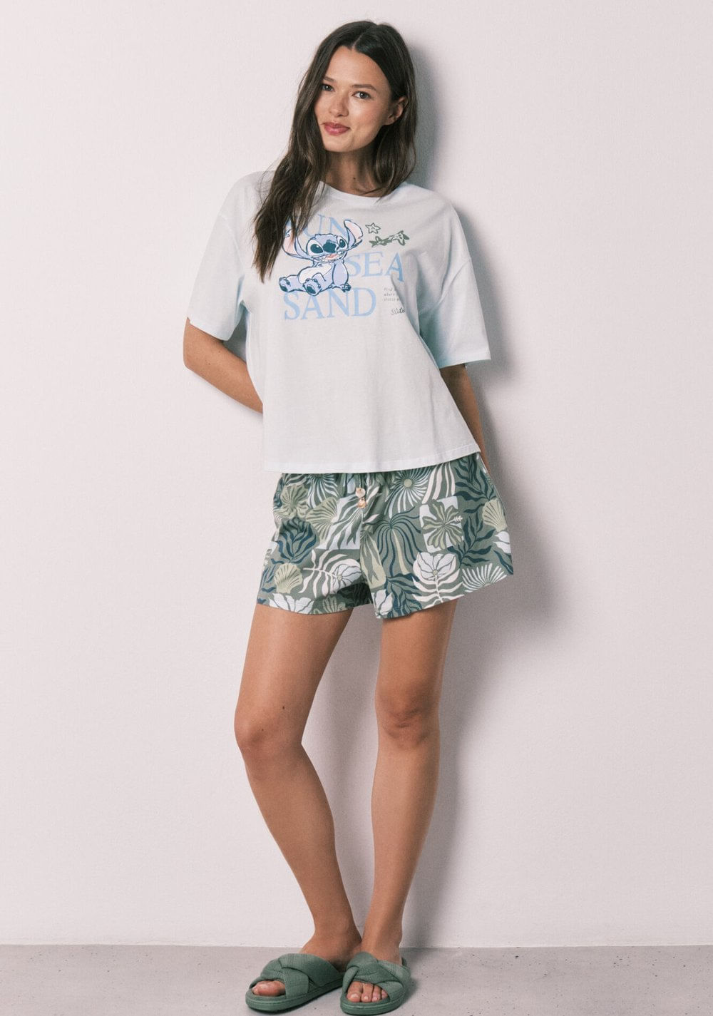Pijama Corta Manga Stitch Women Secret