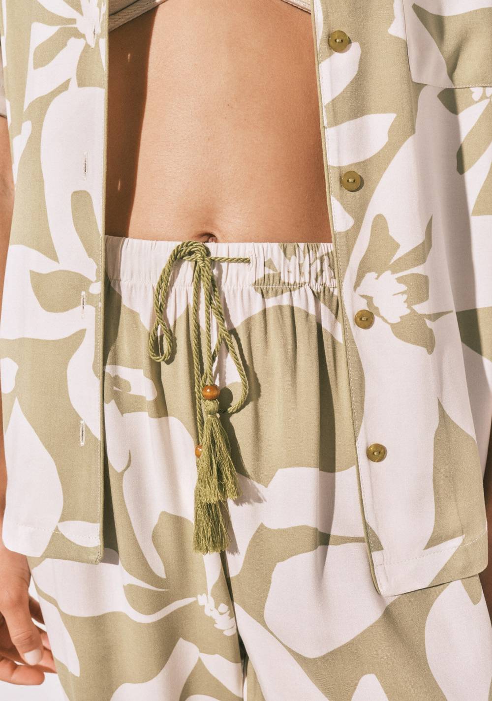 Pijama Larga Camisera de Flores Women Secret
