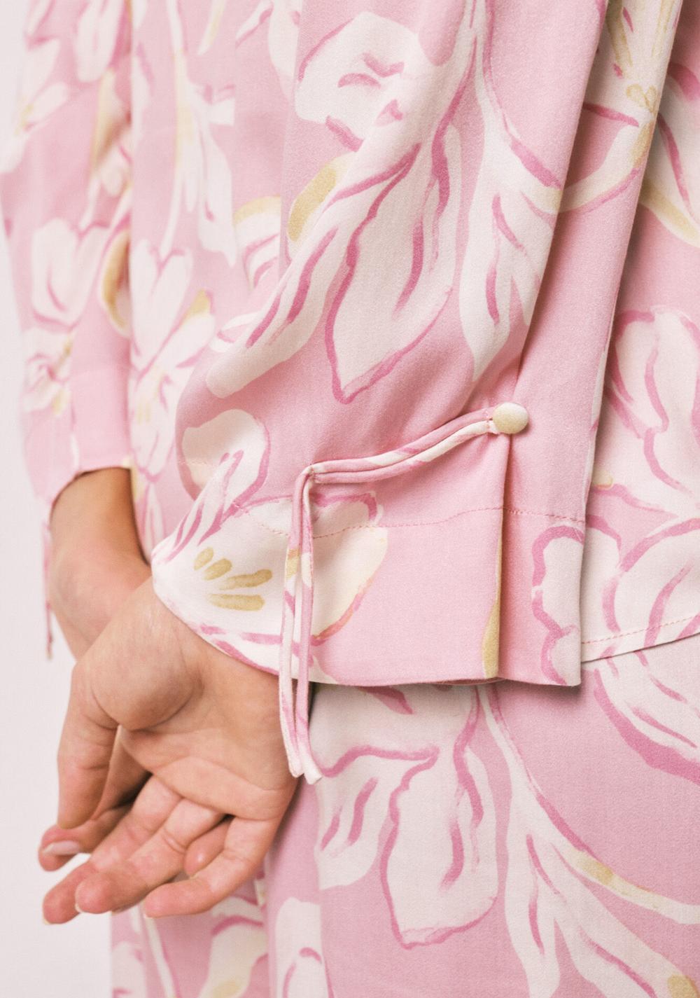 Pijama Larga Satinada Estilo Oriental Women Secret