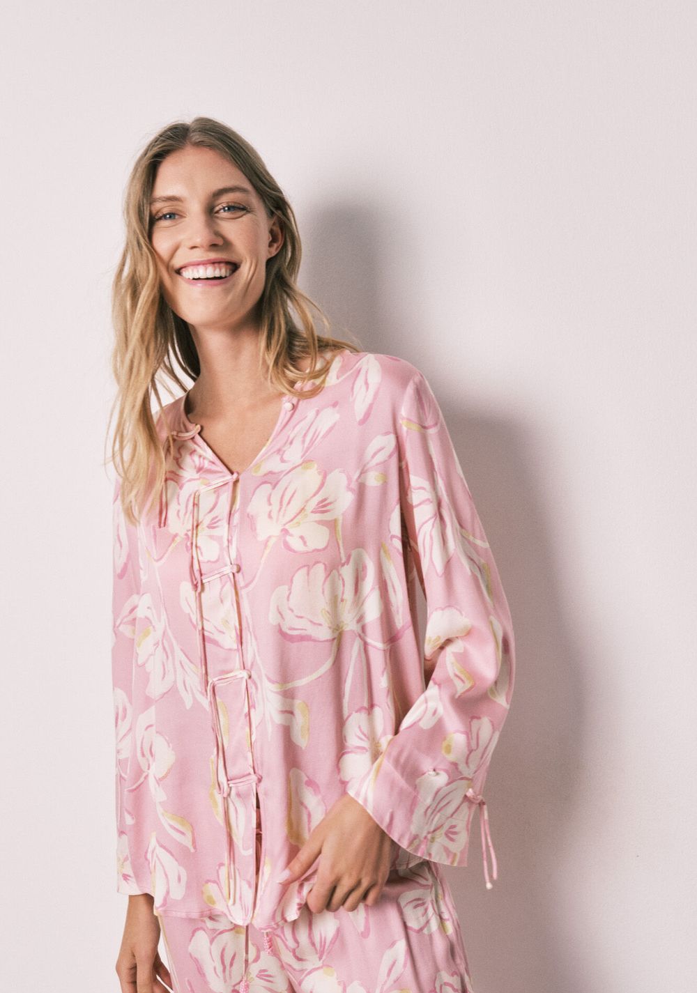 Pijama Larga Satinada Estilo Oriental Women Secret