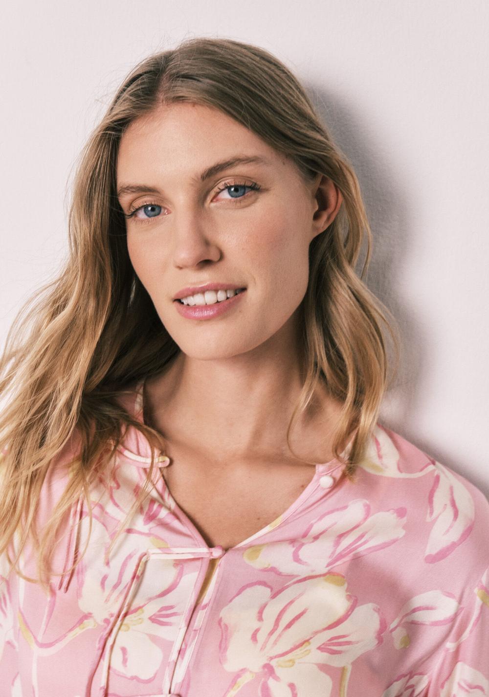 Pijama Larga Satinada Estilo Oriental Women Secret
