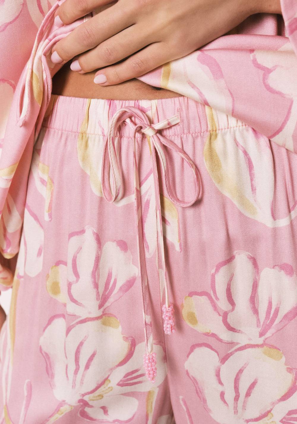 Pijama Larga Satinada Estilo Oriental Women Secret