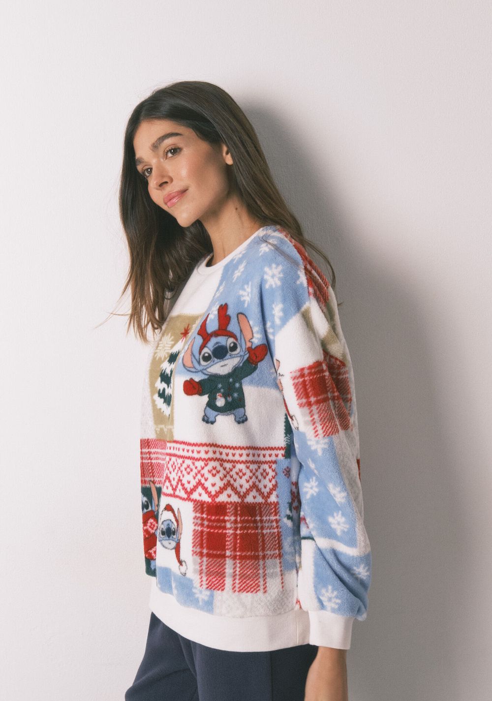 Pijama Stitch Tejido Polar Women Secret